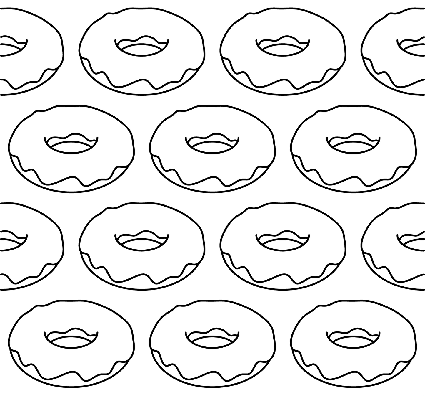 Donuts- Multi color tumbler template for Vinyl cutting machines. File includes most tumbler brands and sizes
